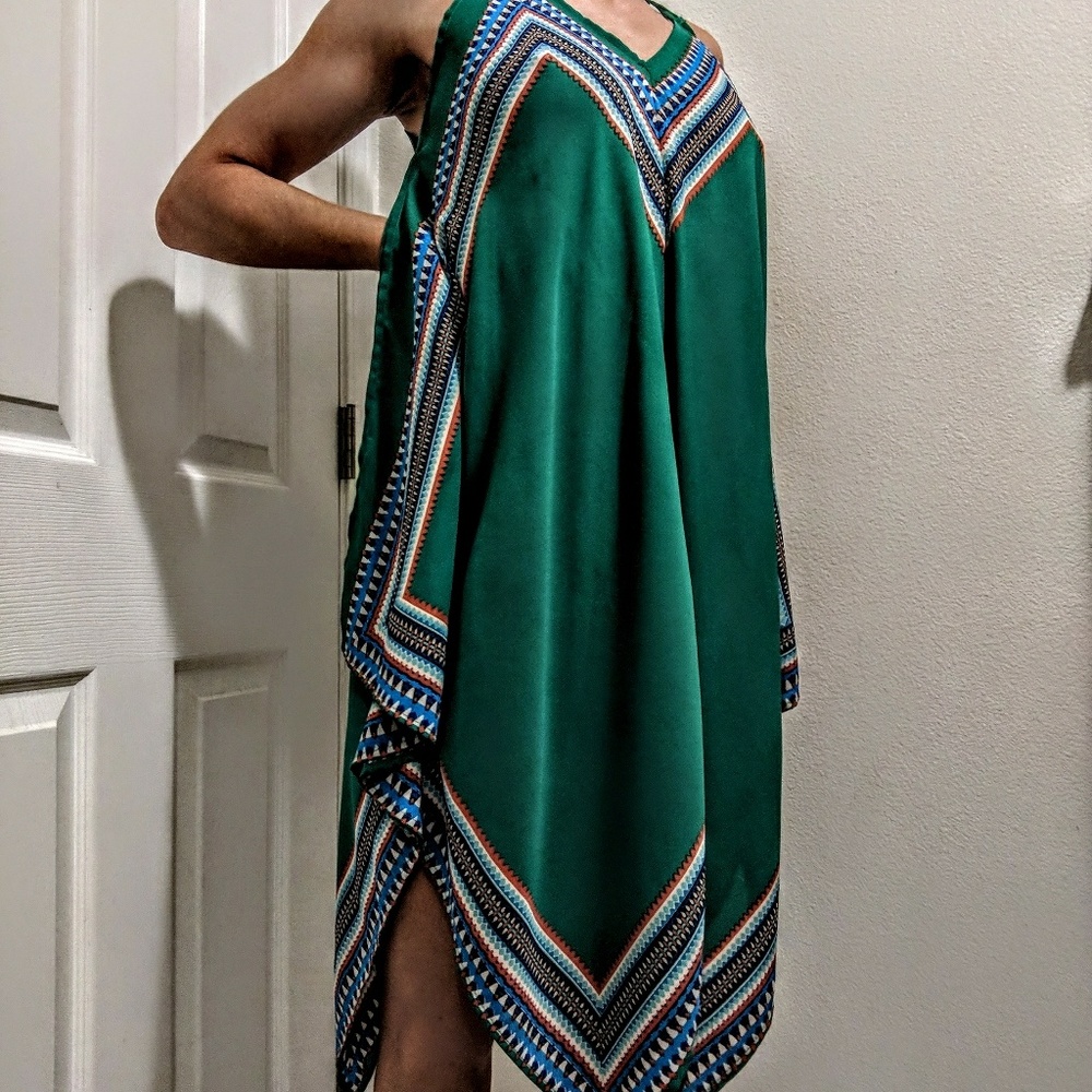 Boho wavy spaghetti strap dress